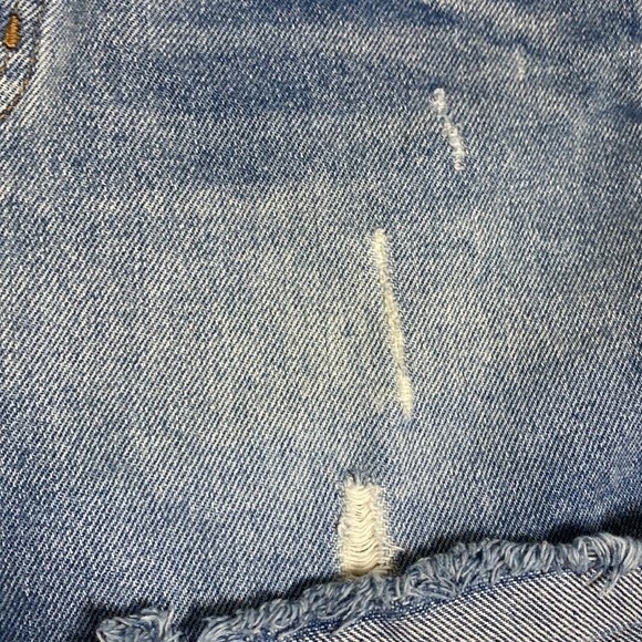 Rip curl fly button up distressed 5 juniors denim summer shorts high rise surf - Picture 6 of 9